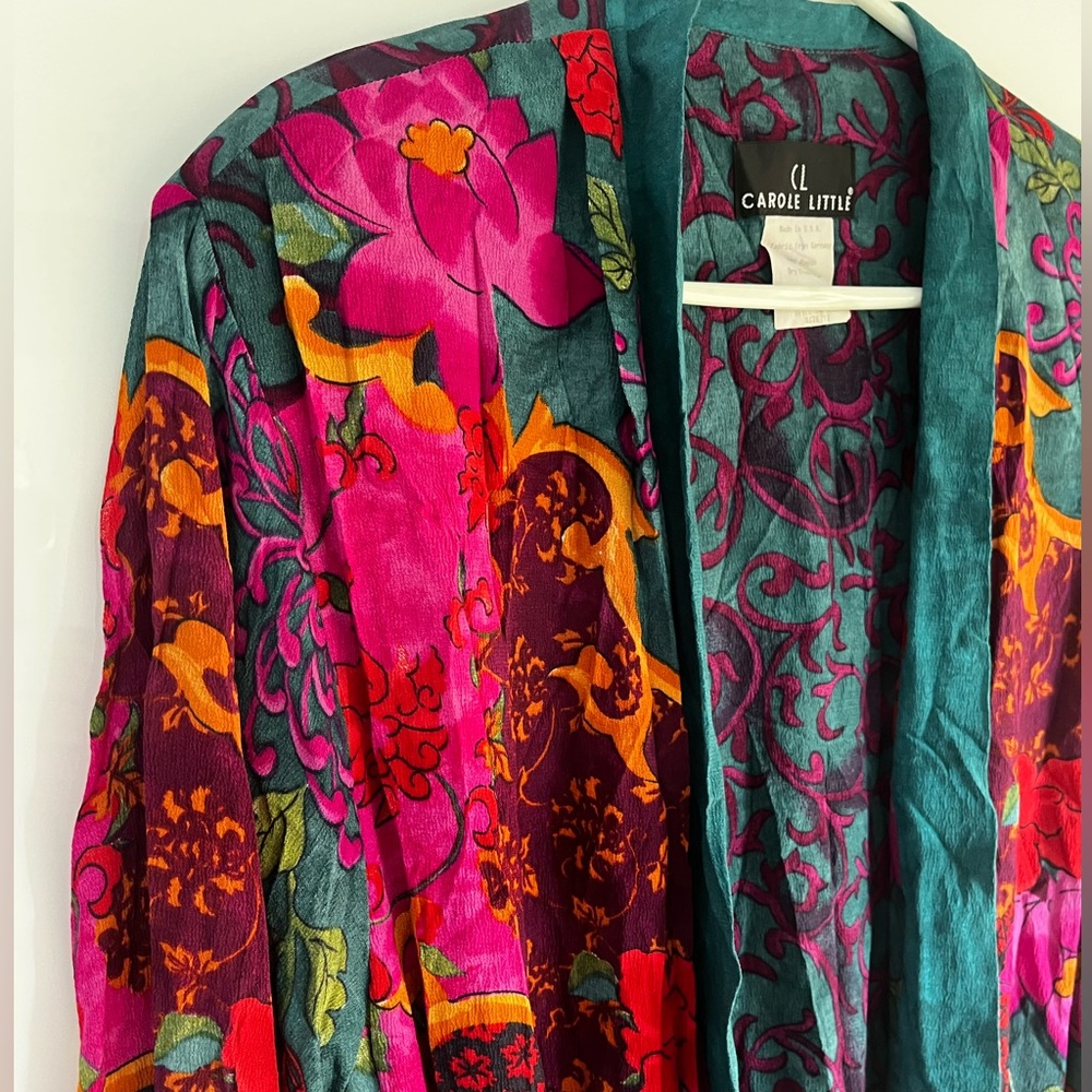 Carole Little Vintage Tunic Top Fabric Made In Germany - Picture 14 of 16